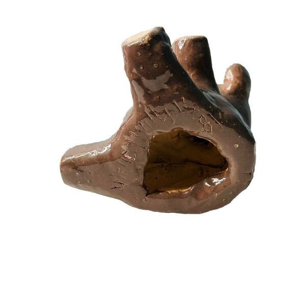 Vintage 6” Tall Brown Bear Figurine Hand Painted Signed 1981 Door Stopper Heavy - Picture 3 of 11